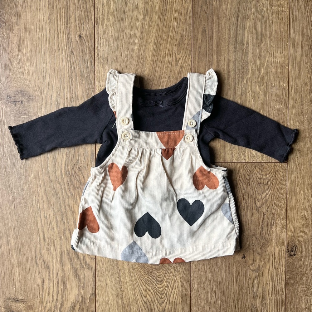 Carters newborn corduroy dress and shirt